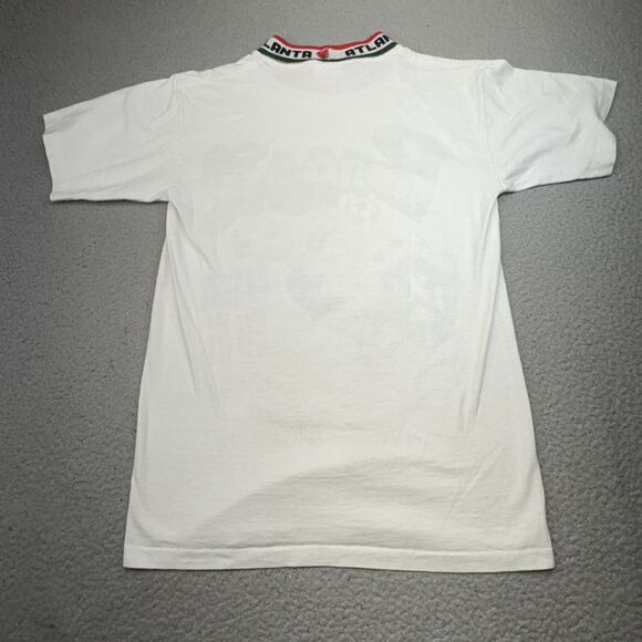 Vintage‎ Brazil Shirt Mens Medium White Soccer USA 96 Olympics Blokecore Atlanta - Picture 5 of 10
